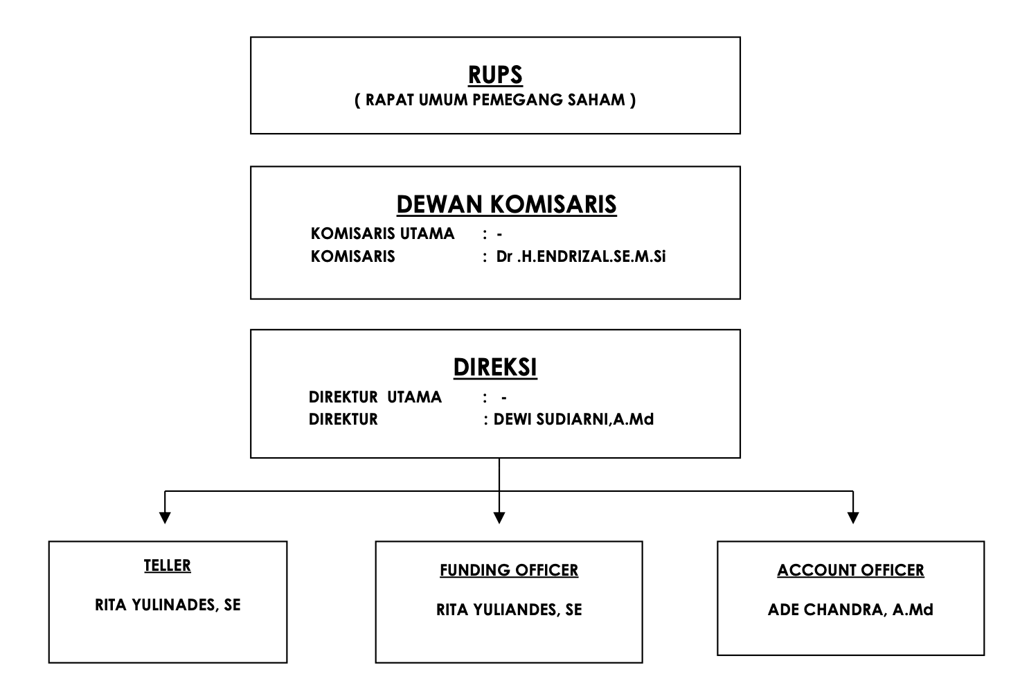 Struktur Organisasi BPR